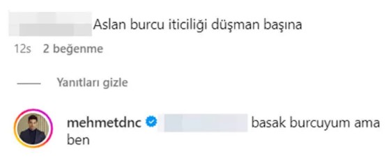 Mehmet Dinçerler'den takipçisine cevap!